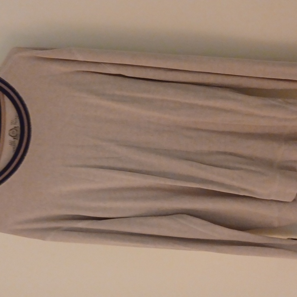 Made by  American  Rag, size  is XXL and the  color is light  gray and blue